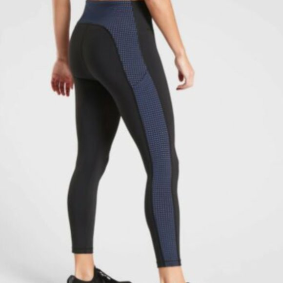 Athleta Pants - Ultimate Stash Pocket Colorblock Laser Cut 7/8